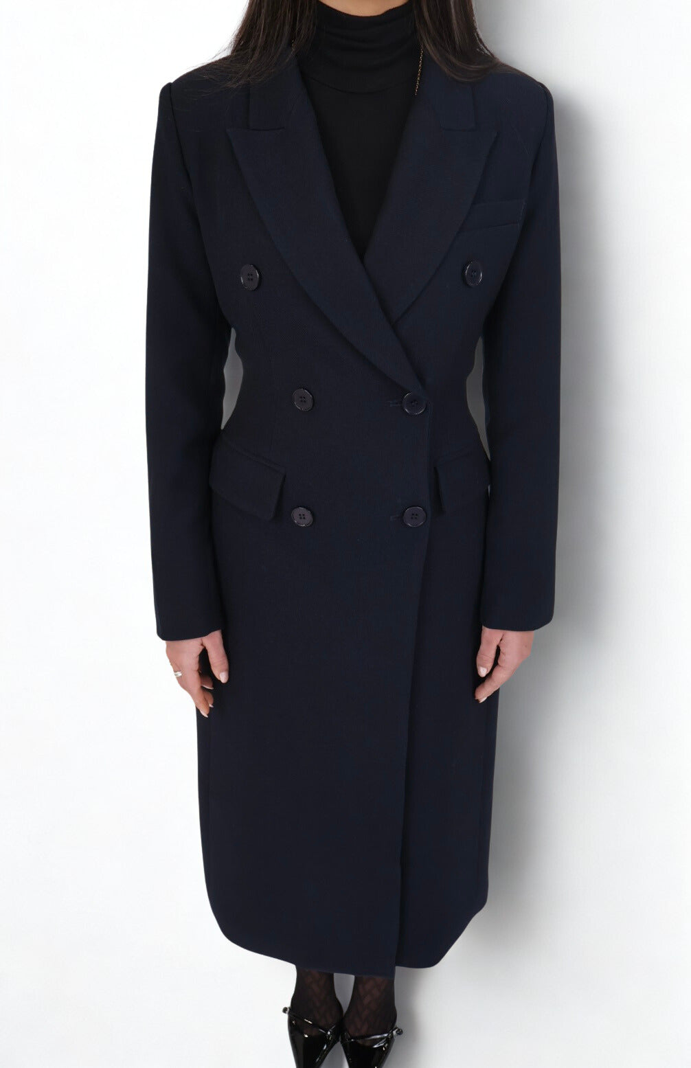 LE BLAZER LONG BLEU MARINE
