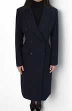 LE BLAZER LONG BLEU MARINE
