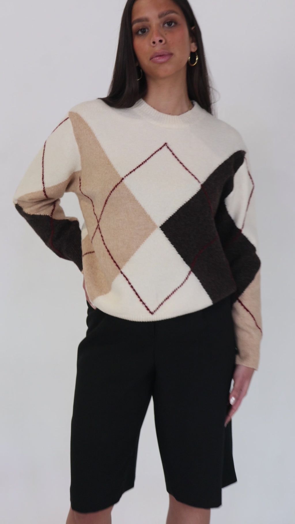 LE PULL À LOSANGES